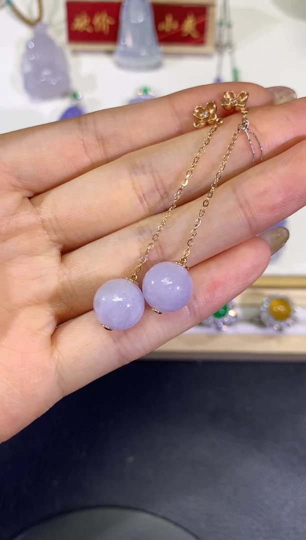 翡翠18K金镶嵌颈饰团购28