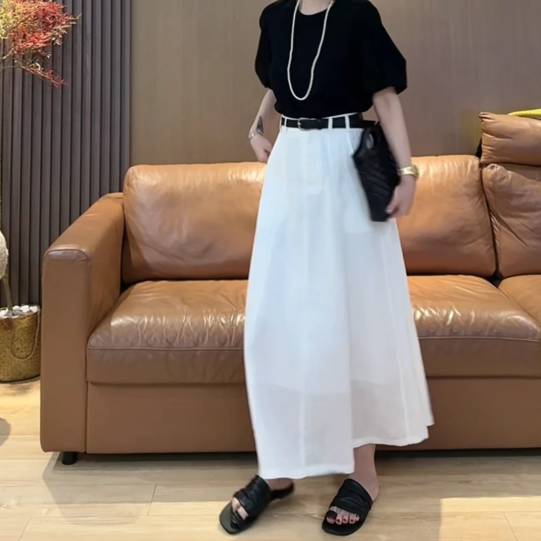 D1 时尚气质休闲百搭高腰显瘦A字半身裙 ED0102