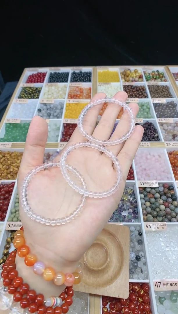 【闪购商品】水晶手串未镶嵌白水晶直切多样性发一