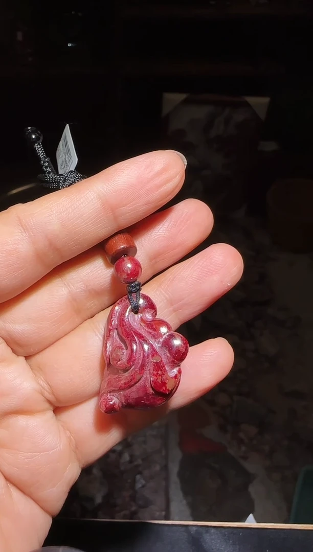 天然辰砂朱砂吊坠22