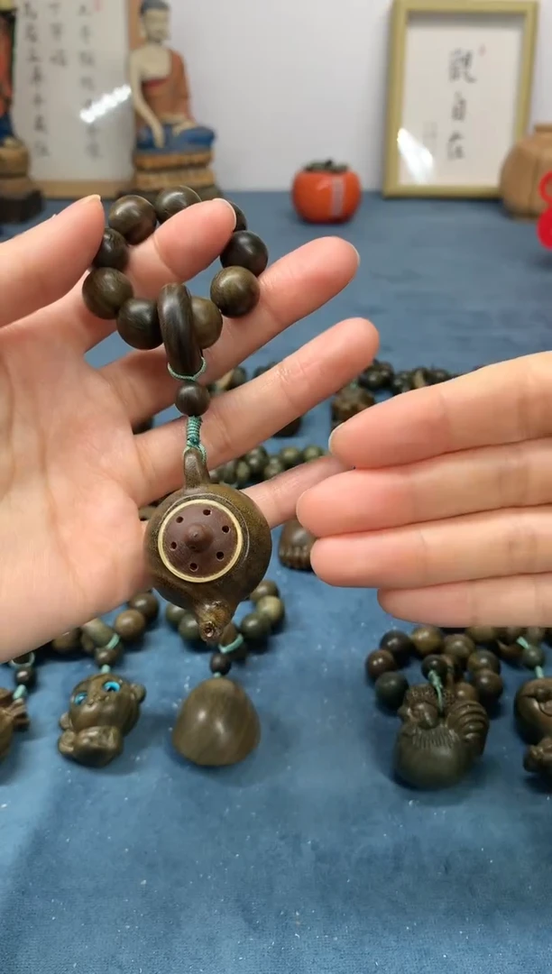 【闪购商品】维腊木（绿檀）把件把把壶香囊 送1瓶香丸