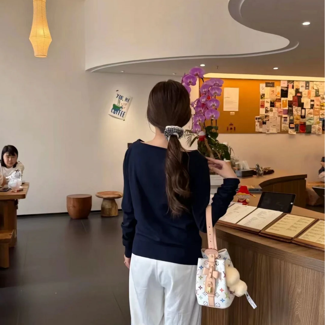 冰笙 all in经典老花满印帆布拼布时尚休闲包包