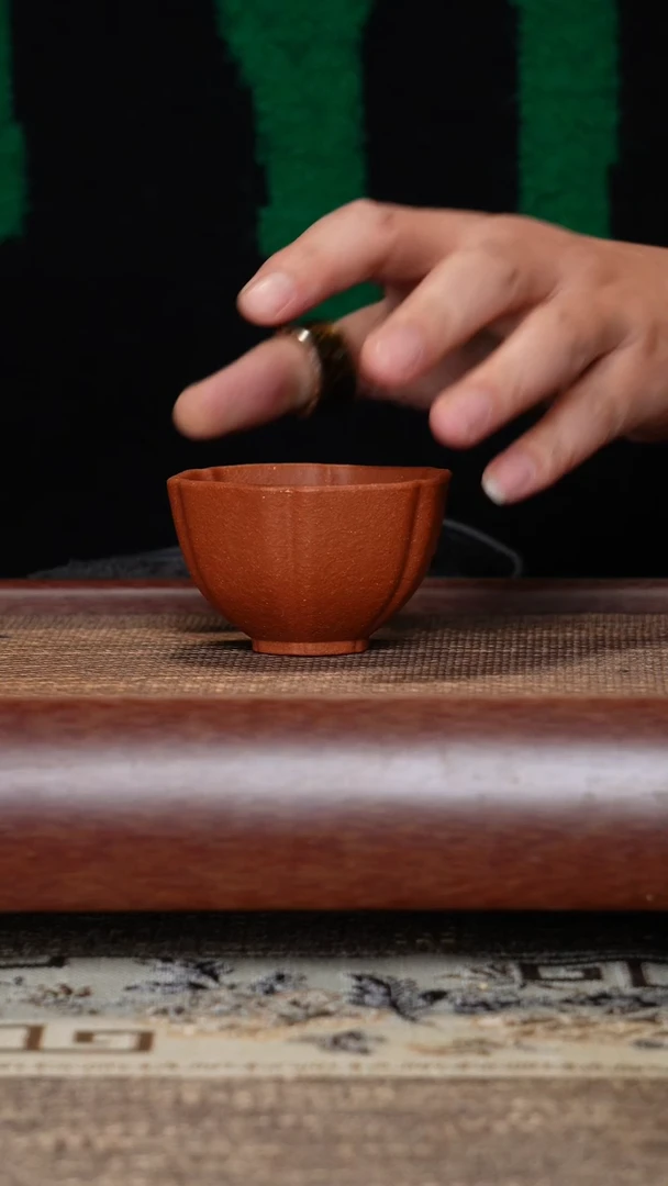 【闪购商品】紫砂茶杯筋纹杯降坡