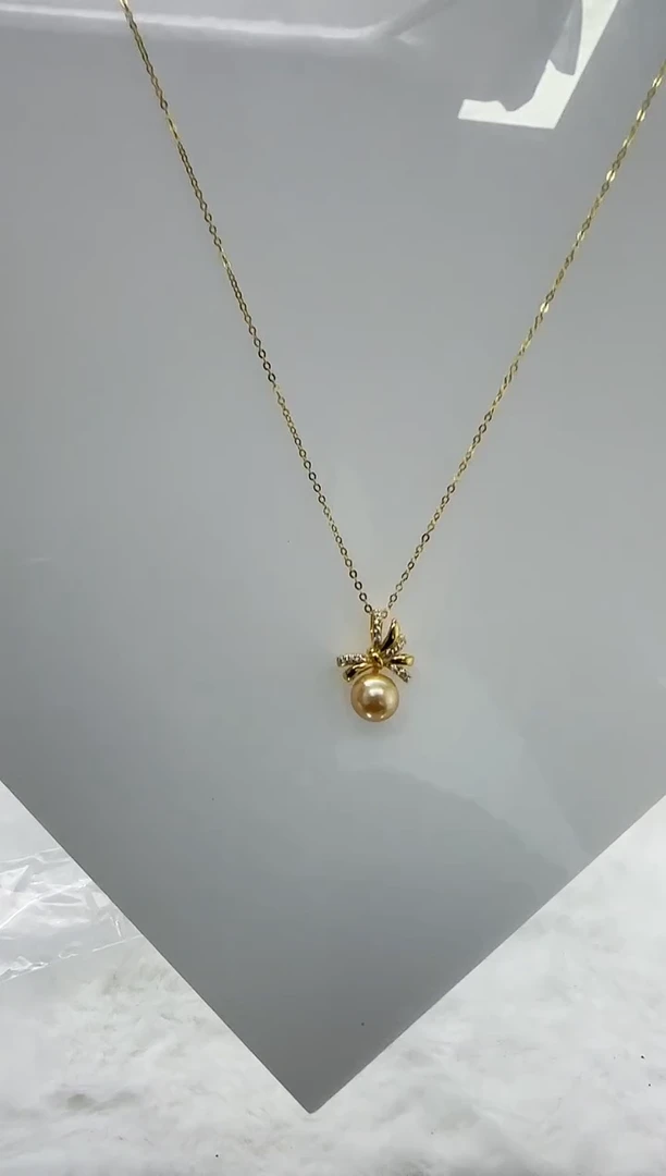 【闪购商品】海水珍珠DA银S925镶嵌c1165 羽皇金7