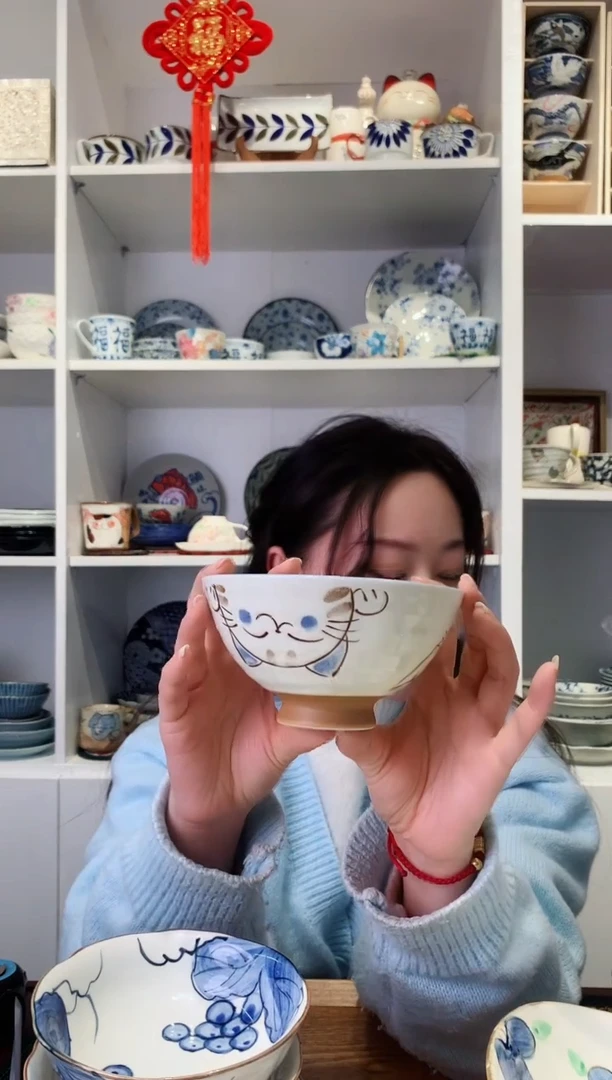 【闪购商品】钛合金日本进口猫咪米饭碗