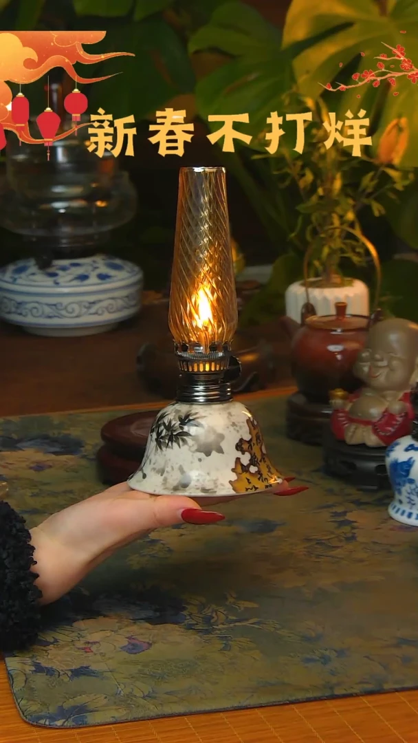 【闪购商品】景德镇陶瓷灯摆件