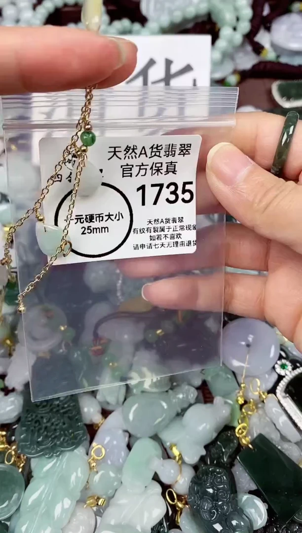 【闪购商品】翡翠颈饰未镶嵌天然A货翡翠1735