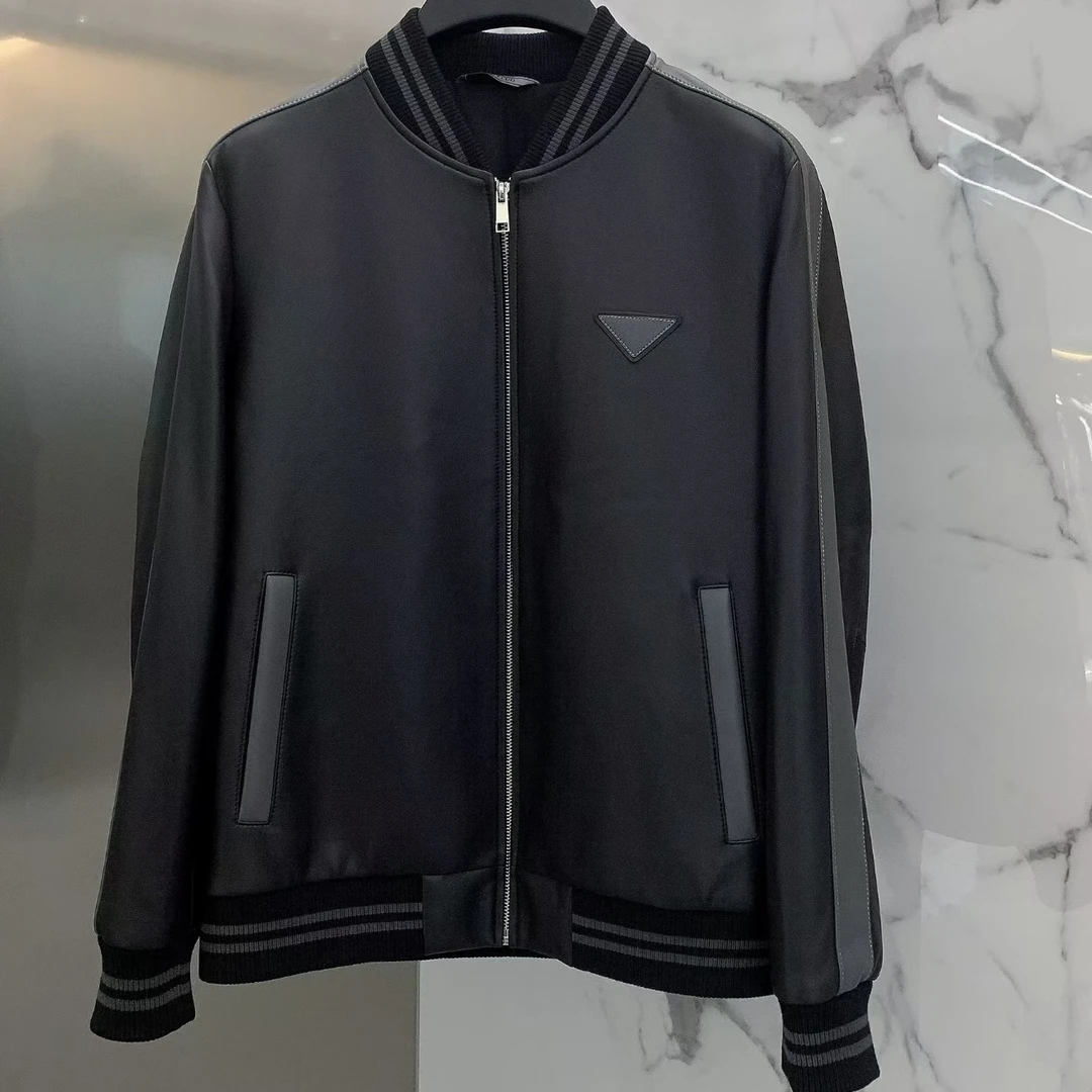 【钻石系列】黑色夹克皮衣男士男款