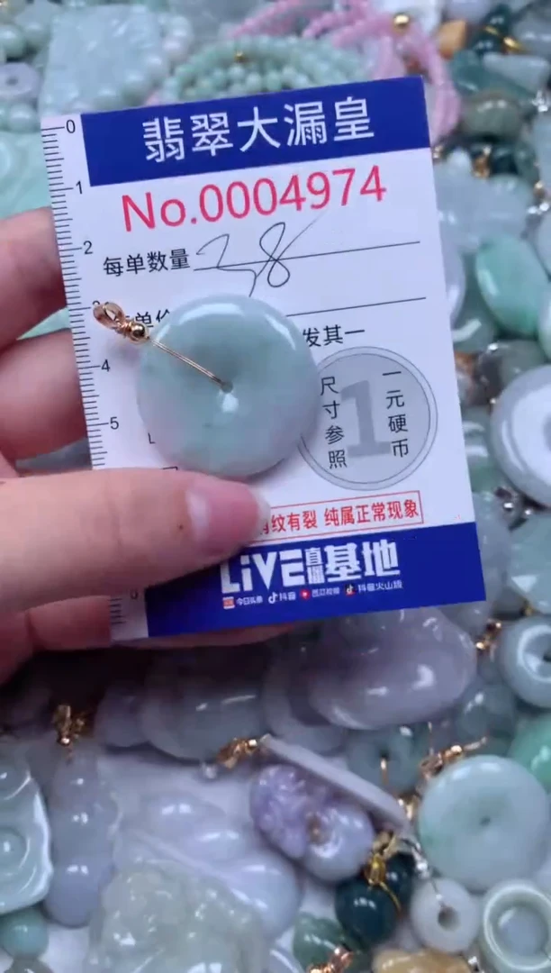 翡翠未镶嵌吊坠(不含链)4974