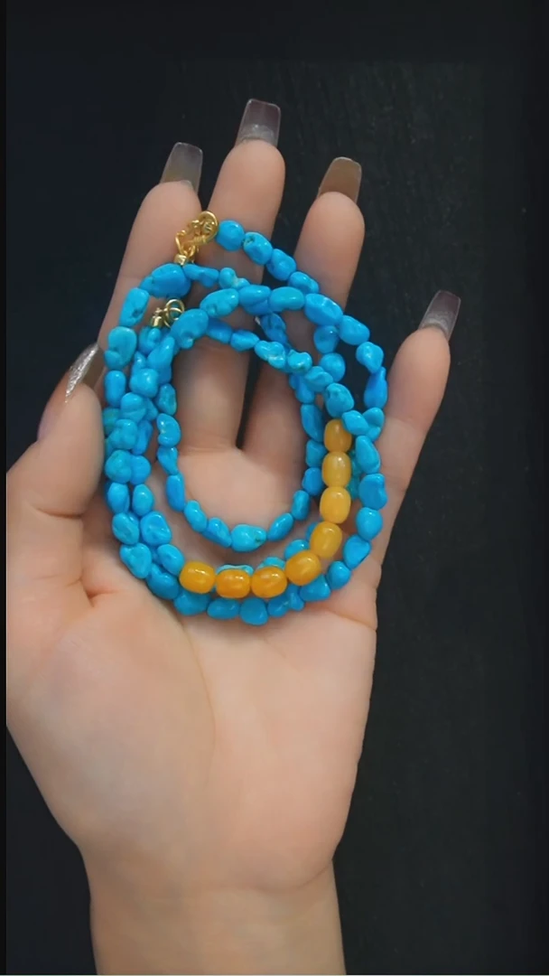 未镶嵌绿松石项链发货一件