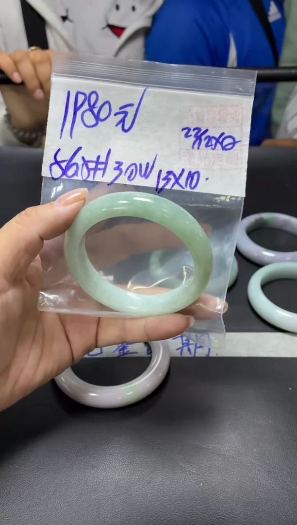 未镶嵌定制翡翠全51手镯56.5#1980元 毛货需抛光