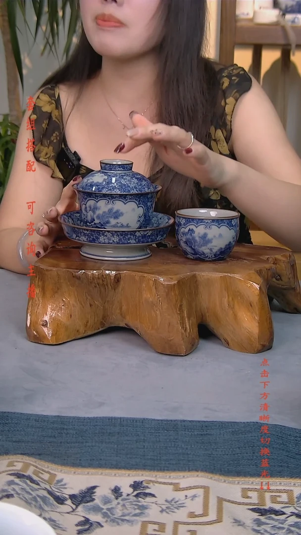 简装家用款2件套 老陶泥开片纹陶瓷茶具