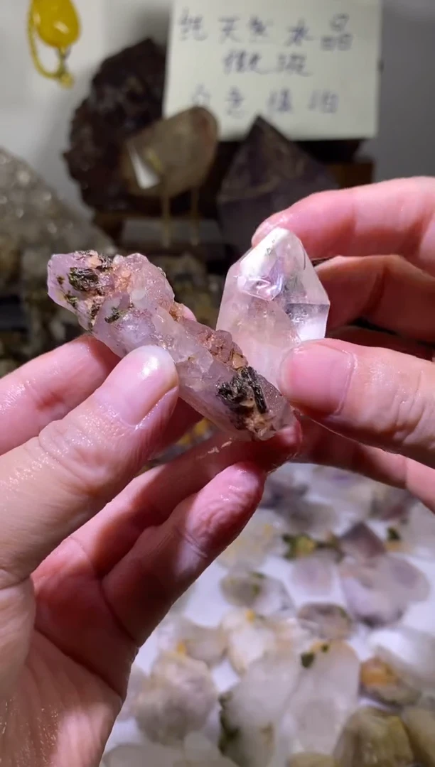 未镶嵌珠宝半成品水晶105号2颗水晶