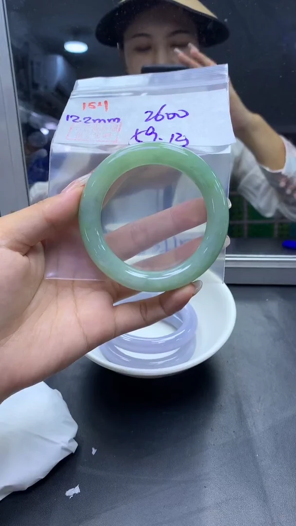 未镶嵌定制翡翠154手镯59+2600元+拍一发一