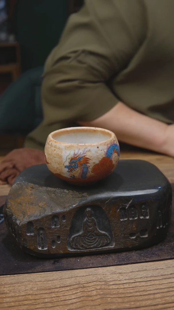 志野手绘茶具516