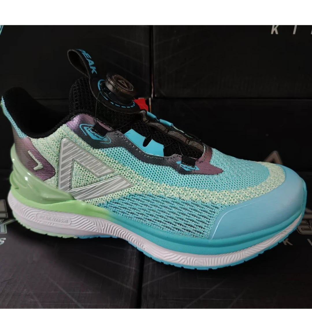 匹克态极新款春夏款双网旋转纽扣休闲跑鞋