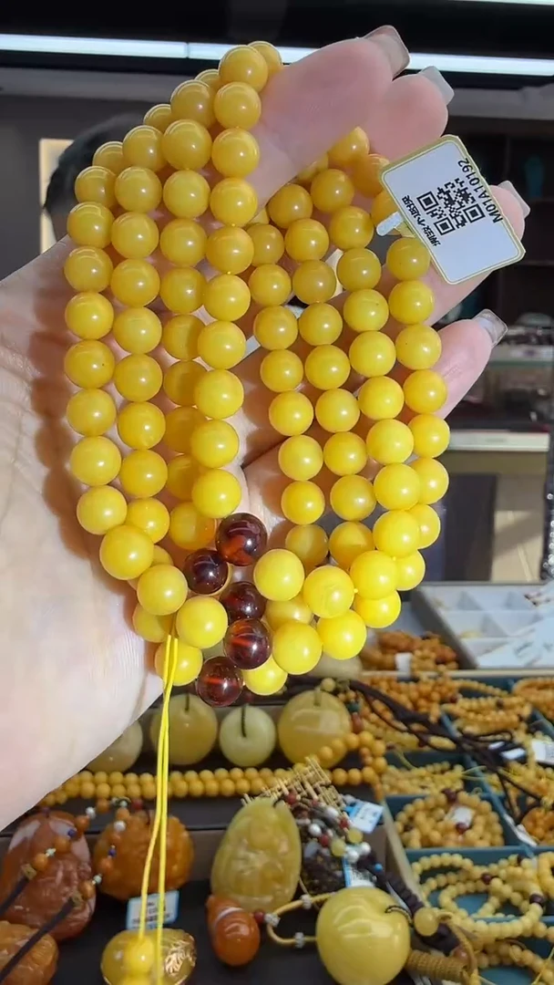 琥珀颈饰未镶嵌148秒拍号 7mm