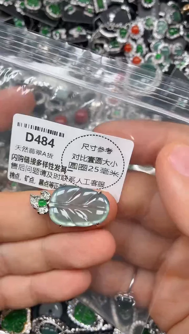 颈饰未镶嵌翡翠D484吊坠