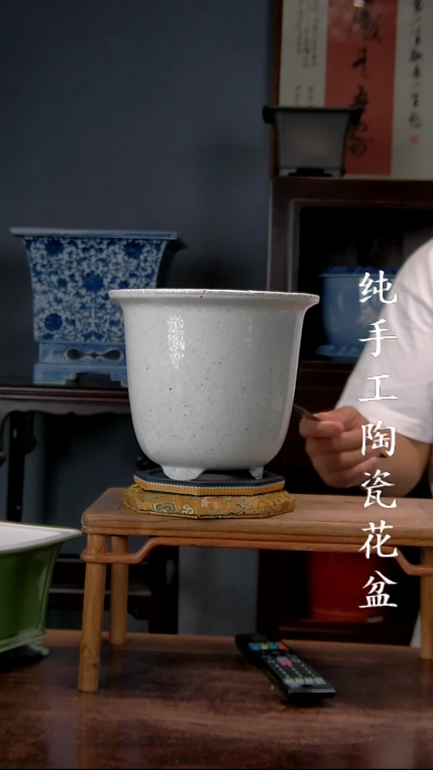 景德镇陶瓷手工花盆