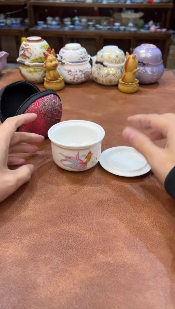 真的很便宜会开片的旅行茶具