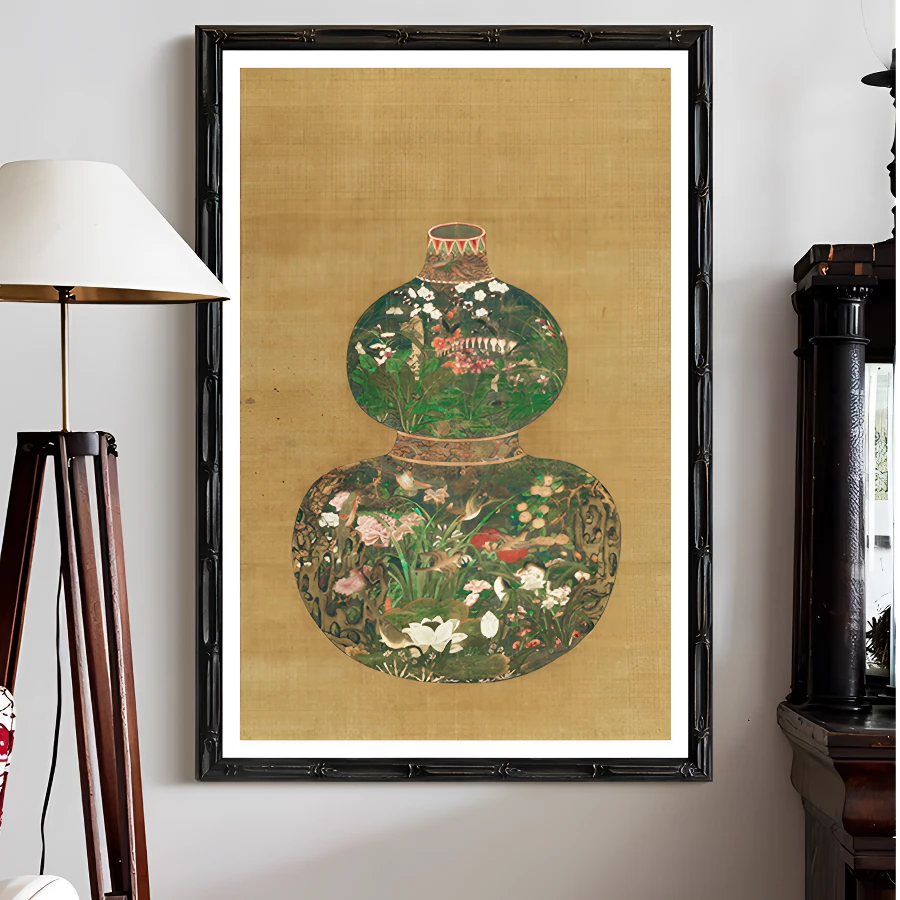 高级感法式复古中国风装饰画新中式中古风客厅沙发背景墙玄关挂画