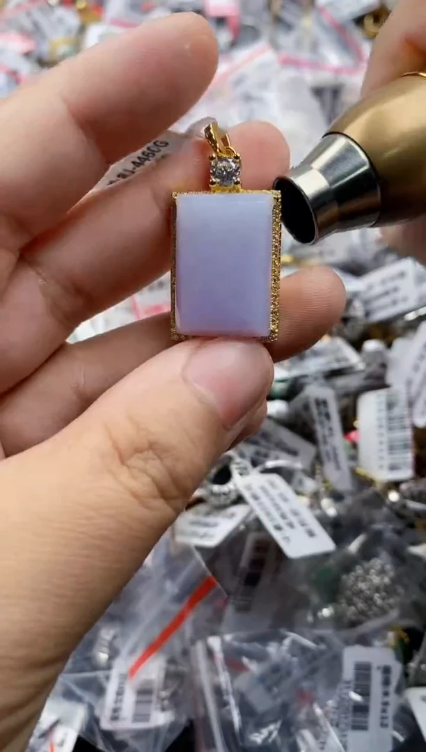 翡翠戒指银S925镶嵌1111---4