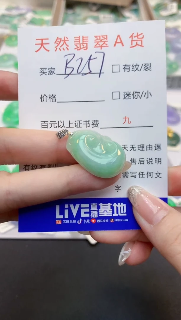 翡翠未镶嵌颈饰天然缅甸A货翡翠
