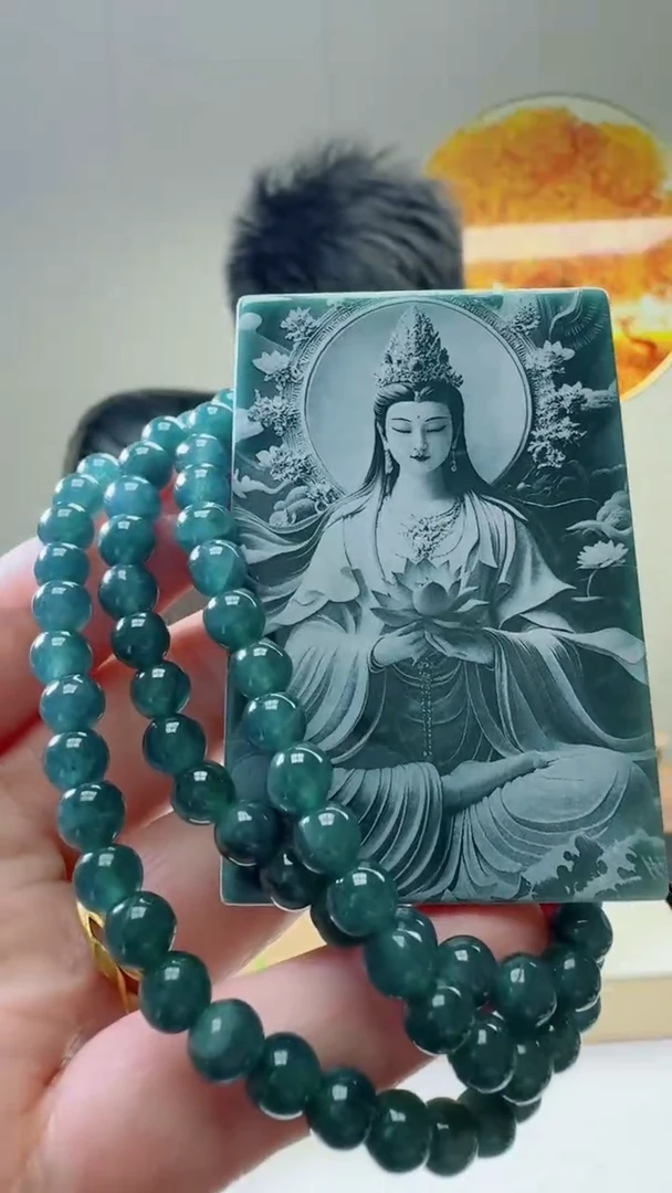 颈饰未镶嵌翡翠天然A货翡翠  多样性随机发其一