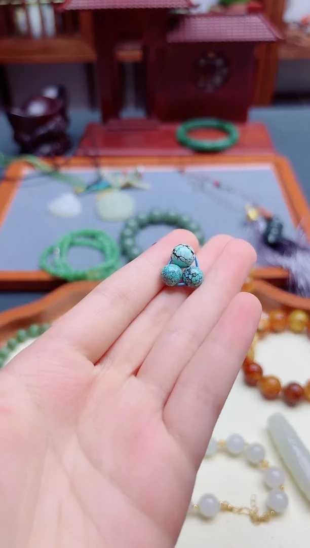 绿松石未镶嵌配饰松石配饰*3 DN