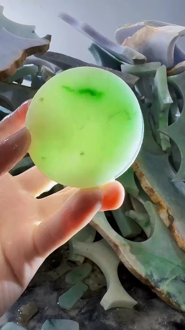 裸石翡翠缅甸翡翠A货文477