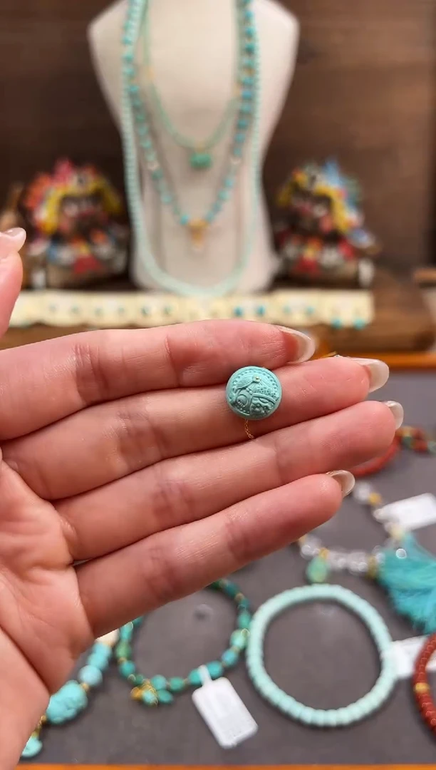 绿松石未镶嵌配饰绿松石配饰