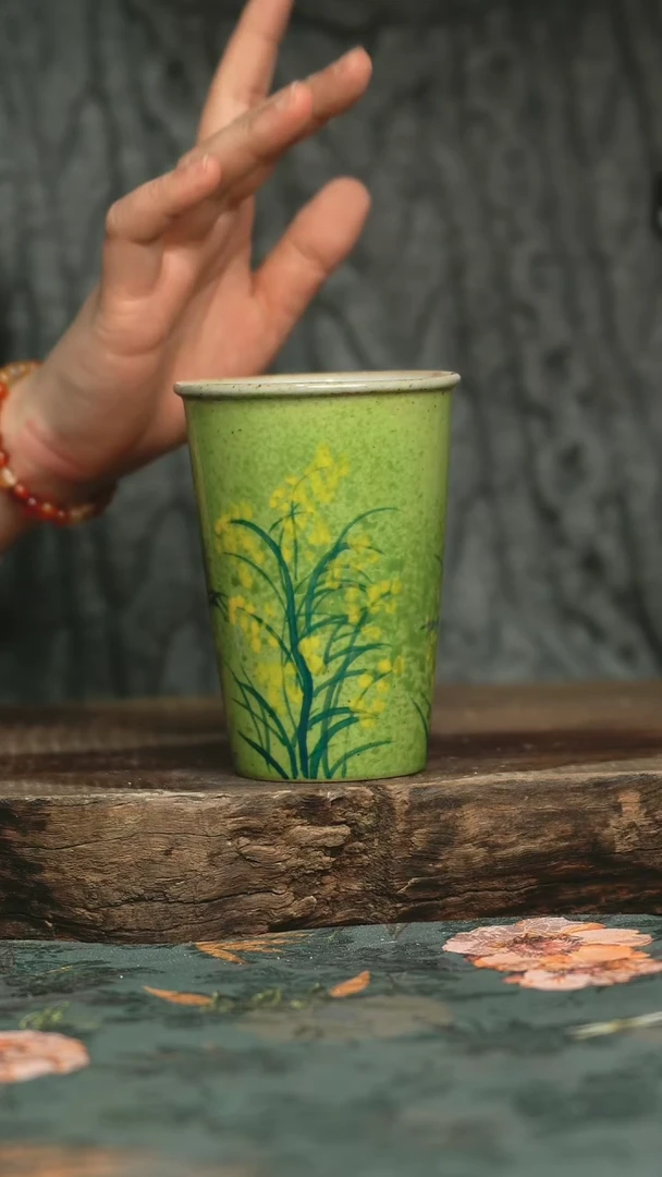 【闪购商品】瓷片釉下彩手工手绘同款陶器