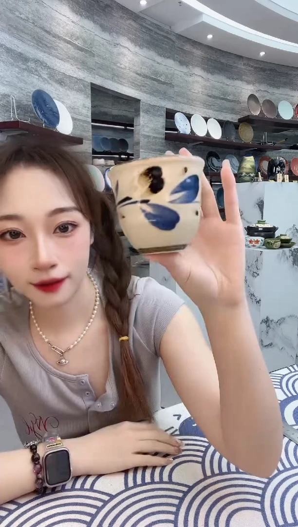瓷风花茶杯两支两只