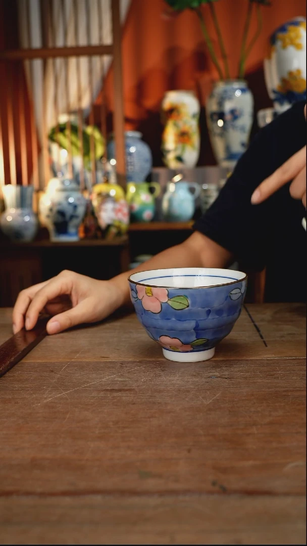 瓷片【简家甄选】景德镇设计师釉下手绘陶瓷餐具