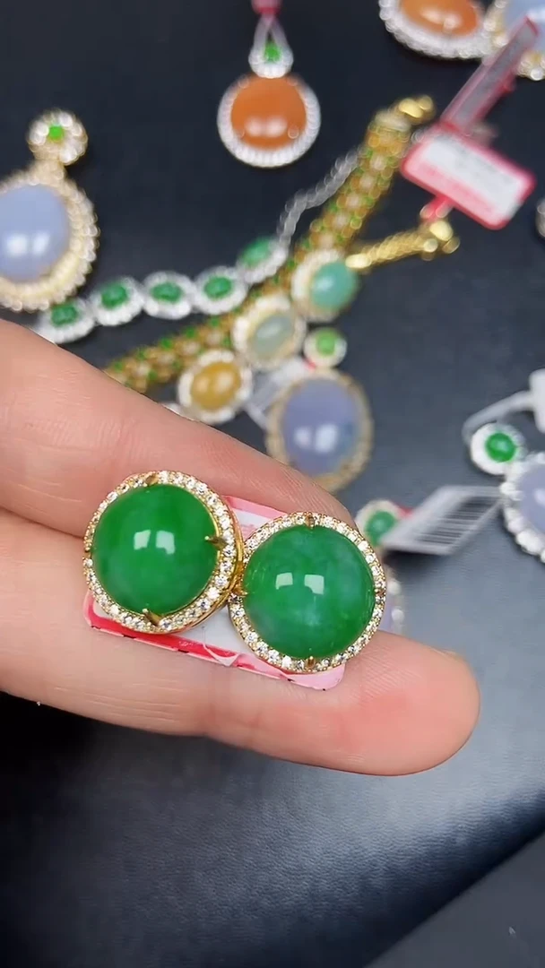 银S925镶嵌戒指翡翠3570