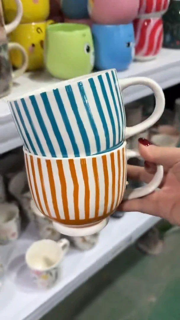 陶瓷手柄款家湖高温陶瓷杯 微瑕