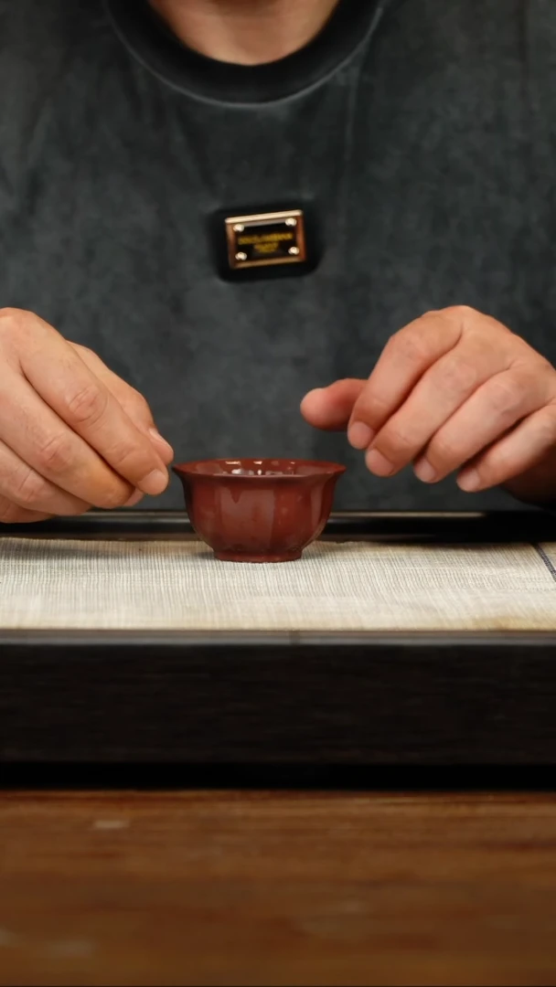 茶壶紫砂紫泥经纹杯