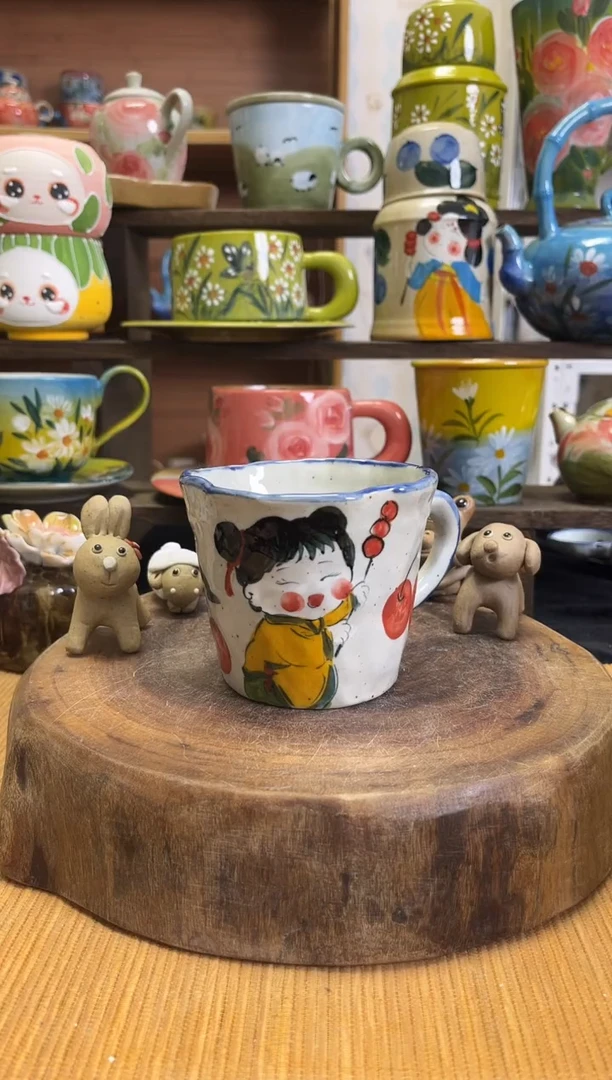杯子景德镇手工手绘 陶瓷