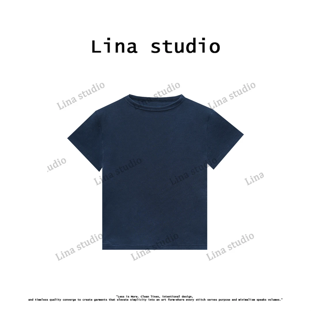 Lina studio“晴空万里”2025夏季新款打底衫高级感T恤
