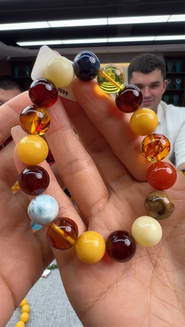 【闪购商品】琥珀手链未镶嵌32秒拍号