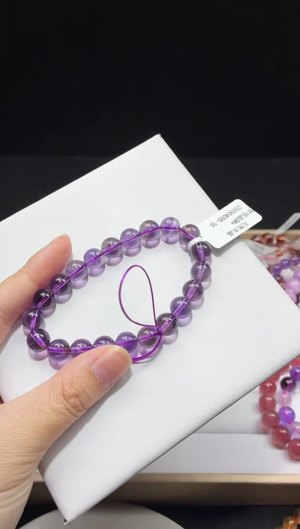 未镶嵌手串水晶紫塔晶9M+
