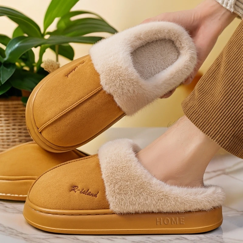 卡通踩屎感防臭拖鞋新款防滑耐磨家居室内冬季25棉拖鞋温暖