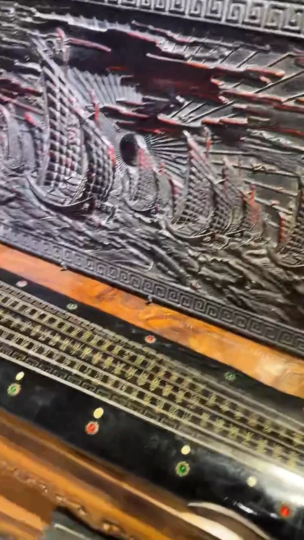 木紫檀拆件雕刻板以直播间实物为准微瑕老物件