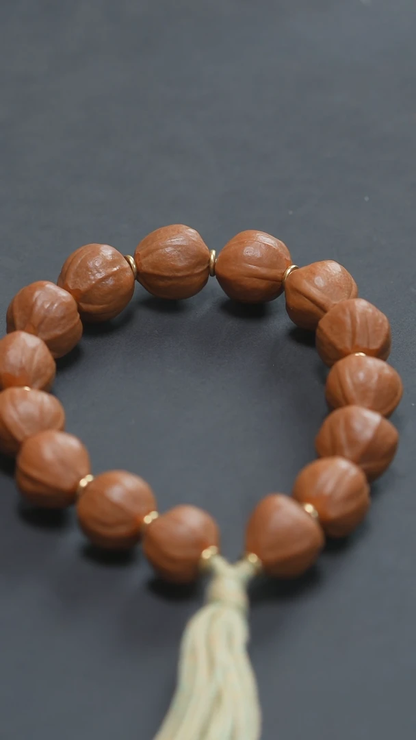 橄榄核手串小籽素串蜜桃臀