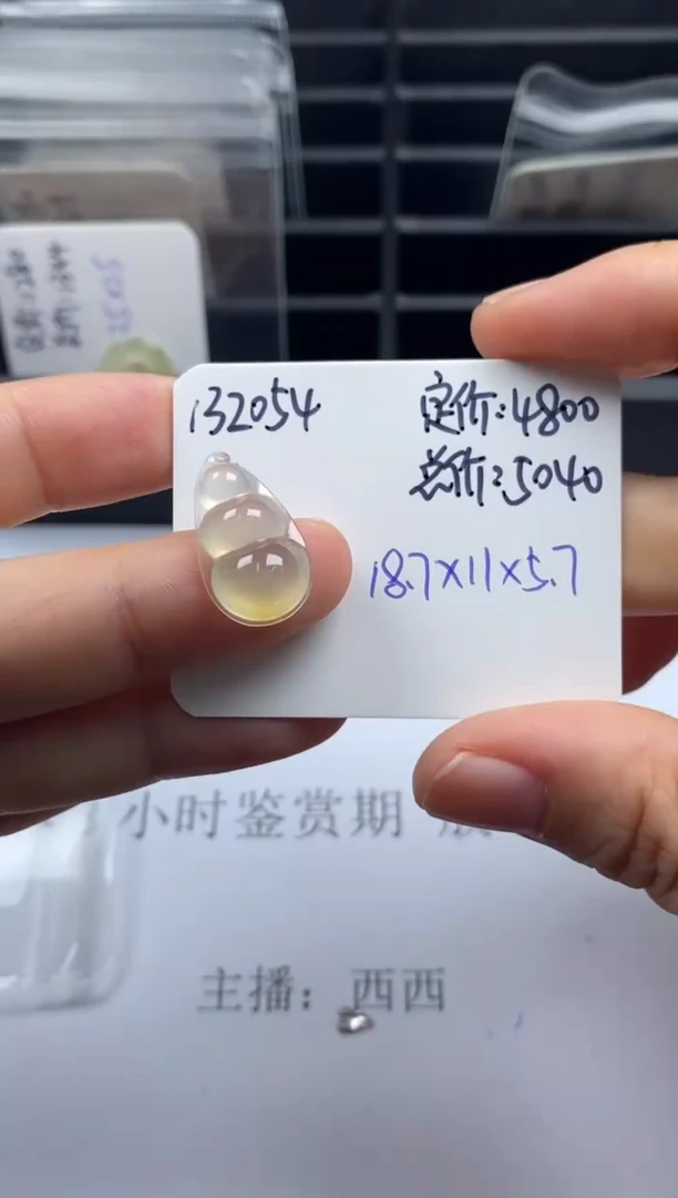 吊坠(不含链)未镶嵌翡翠132054