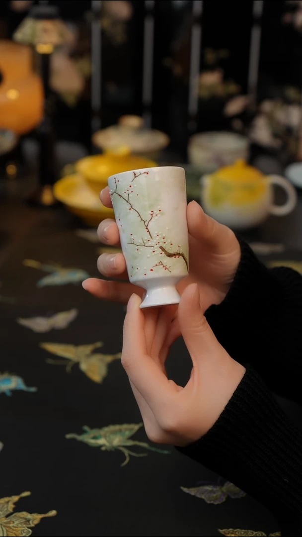 青幽寒梅  闻香杯
