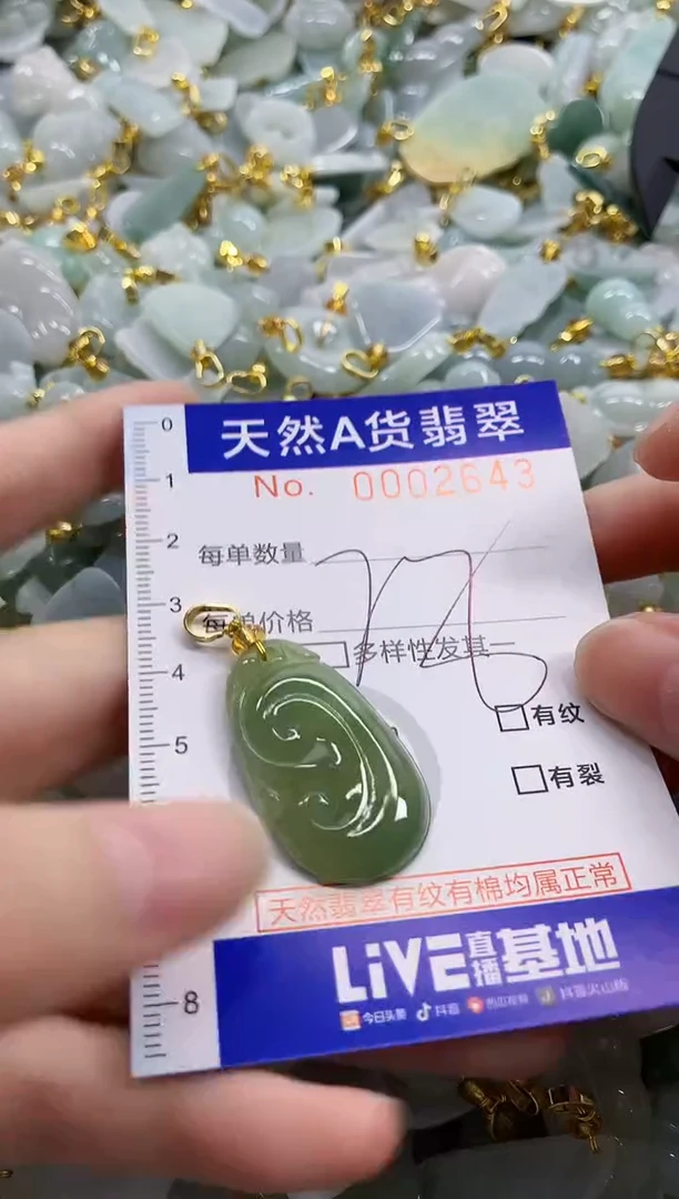 颈饰未镶嵌翡翠天然A货翡翠