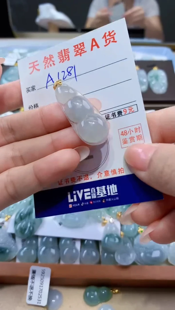 颈饰未镶嵌翡翠天然翡翠A货挂件