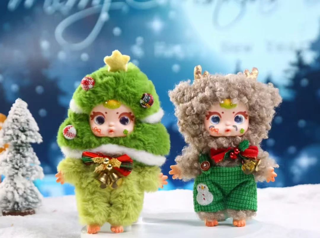 圣诞惊喜拆拆乐！MM奶糖圣诞挂件毛绒盲盒温暖来袭~
