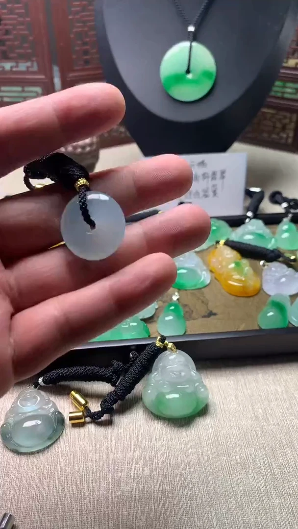 颈饰未镶嵌翡翠所见即所得，一图一物